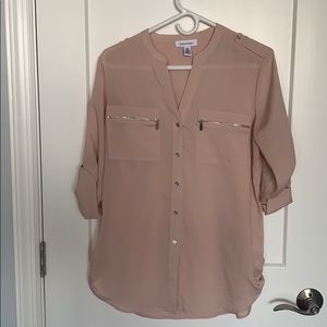 Blush pink Calvin Klein shirt